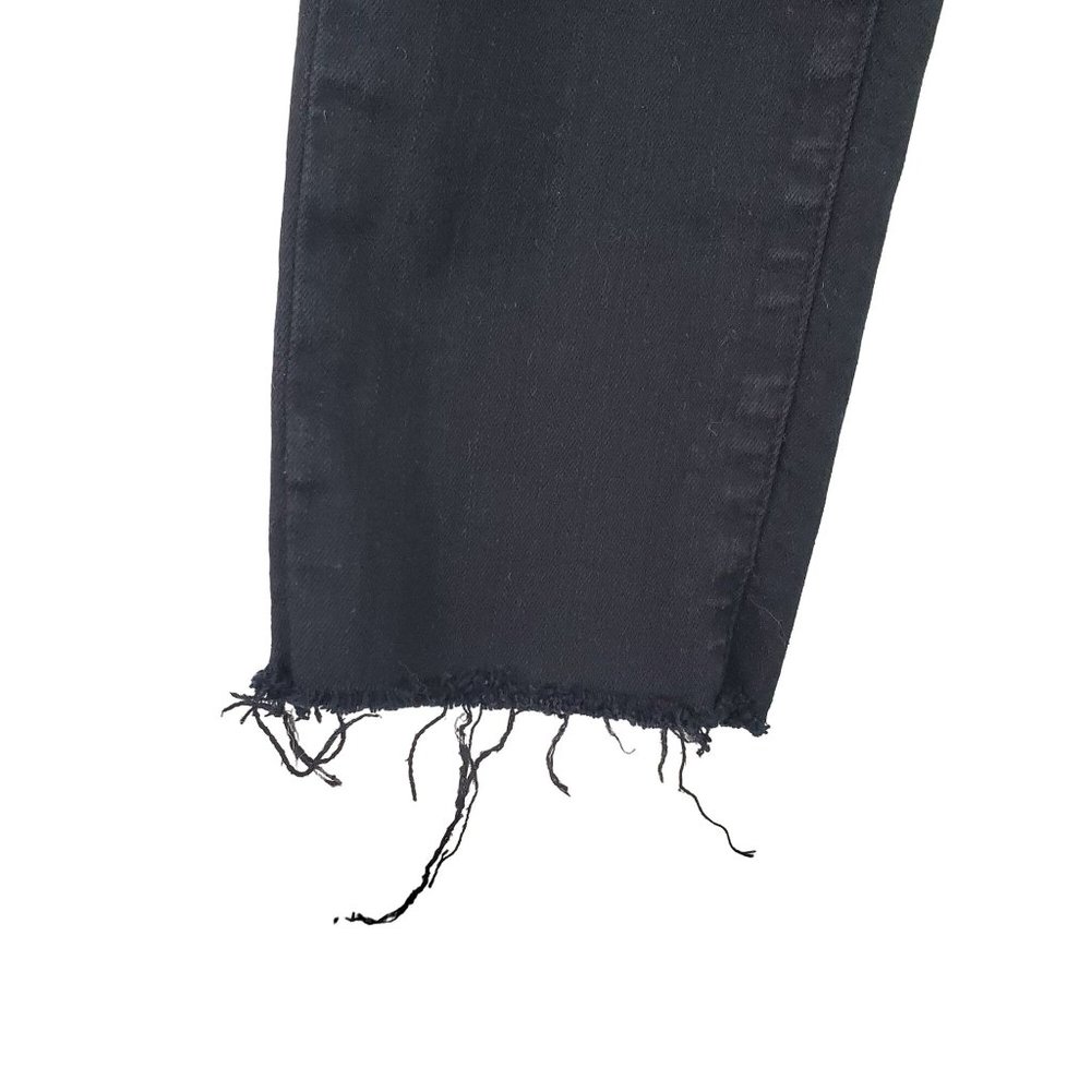 Frame Le Skinny De Jeanne Black Distressed Ripped Jeans, 26 - Picture 6 of 11